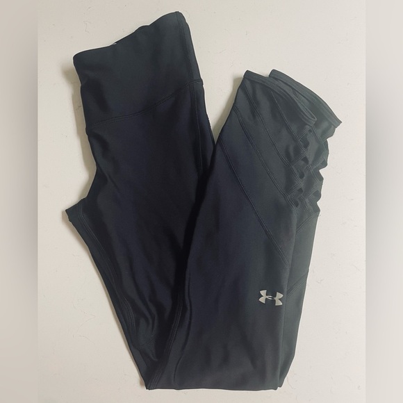 XS Under Armour Midnight Black Active compression Leggings - Picture 1 of 6